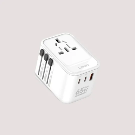 Travel Tech Essentials: LDNIO GAN65 Universal Travel Adapter