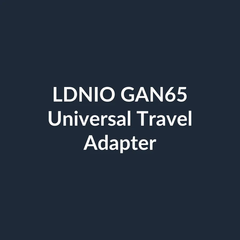 LDNIO GAN65 65W Universal Travel Adapter Worldwide All-In-One