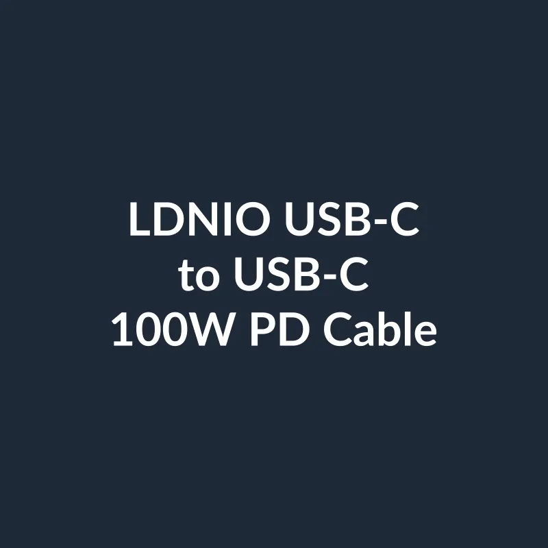 LDNIO USB-C to USB-C Fast Charging Cable Nylon Braided 100W PD