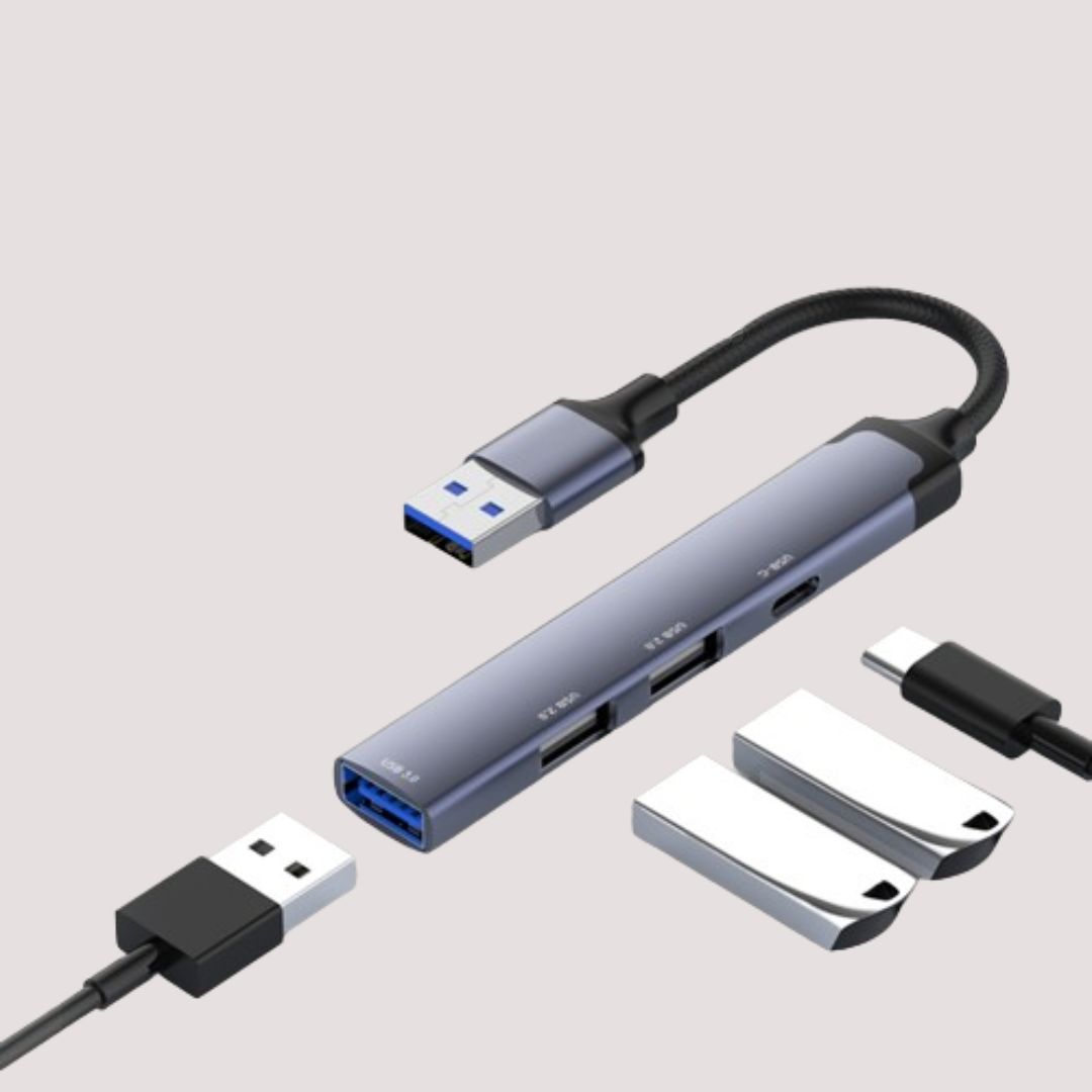 4-in-1 USB Hub Adapter